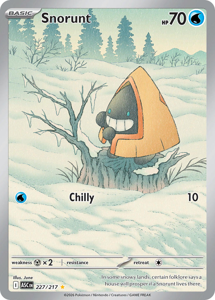 (227/217) Pokemon TCG Ascended Heroes Single: Snorunt Illustration Rare