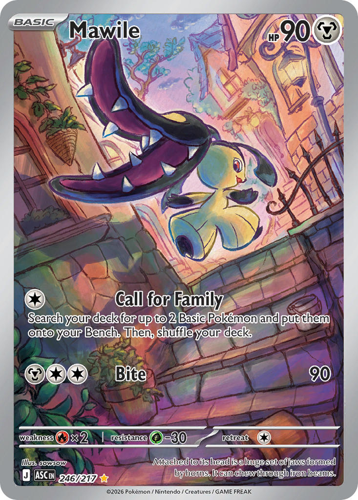 (246/217) Pokemon TCG Ascended Heroes Single: Mawile Illustration Rare
