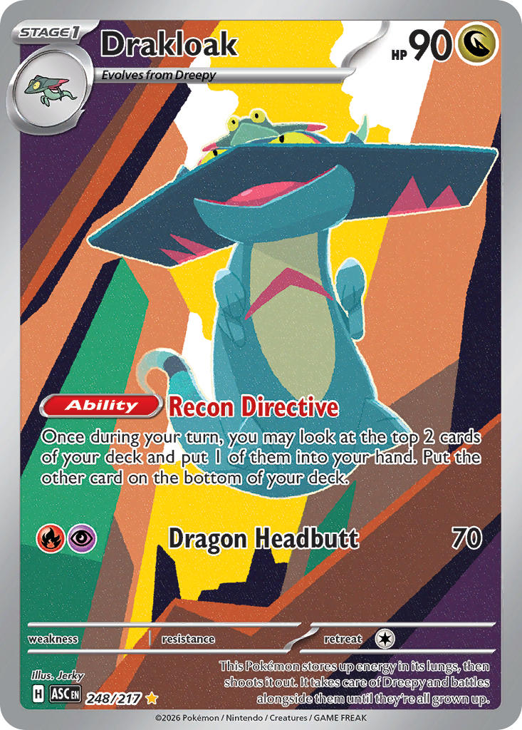 (248/217) Pokemon TCG Ascended Heroes Single: Drakloak Illustration Rare