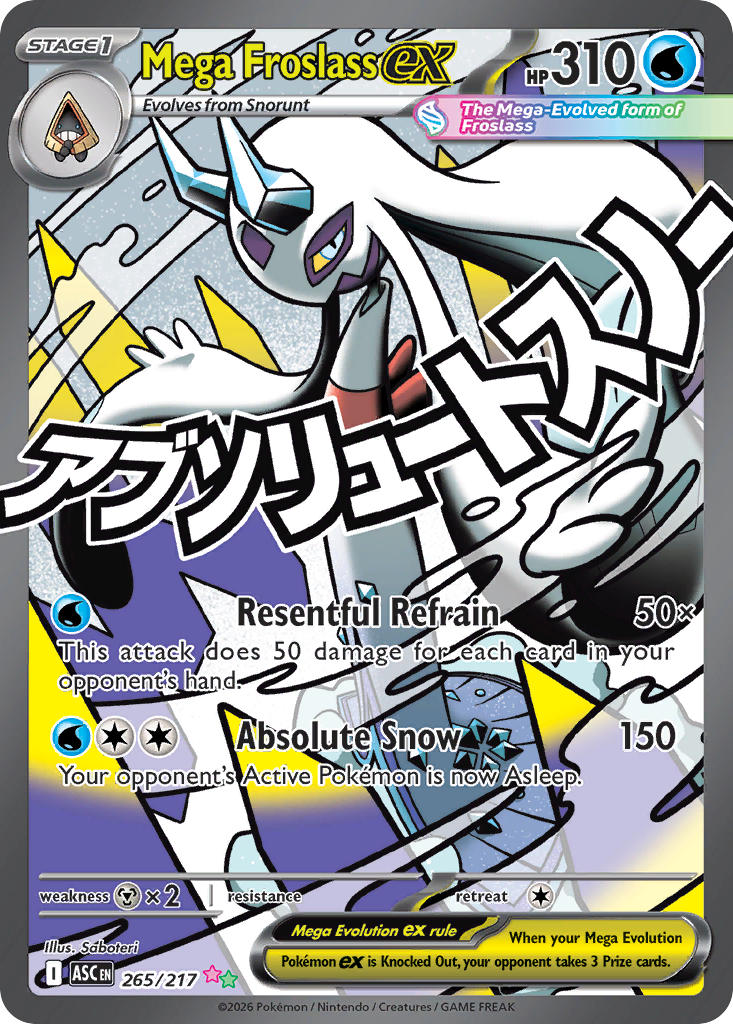 (265/217) Pokemon TCG Ascended Heroes Single: Mega Froslass ex Ultra Rare