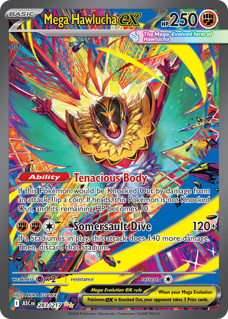 (283/217) Pokemon TCG Ascended Heroes Single: Mega Hawlucha ex Special Illustration Rare