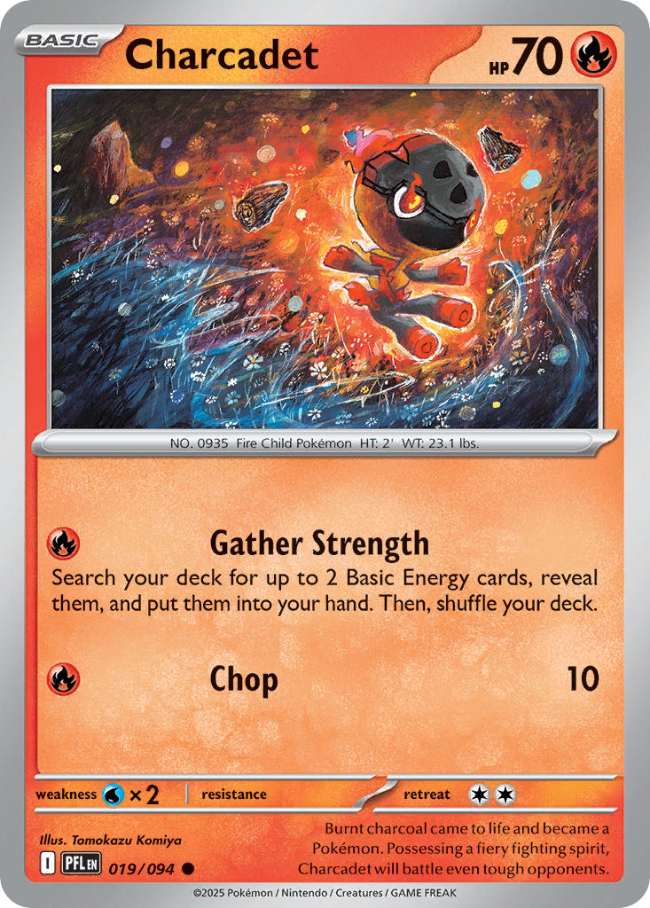 (019/094) Pokemon TCG Phantasmal Flames Single: Charcadet Common