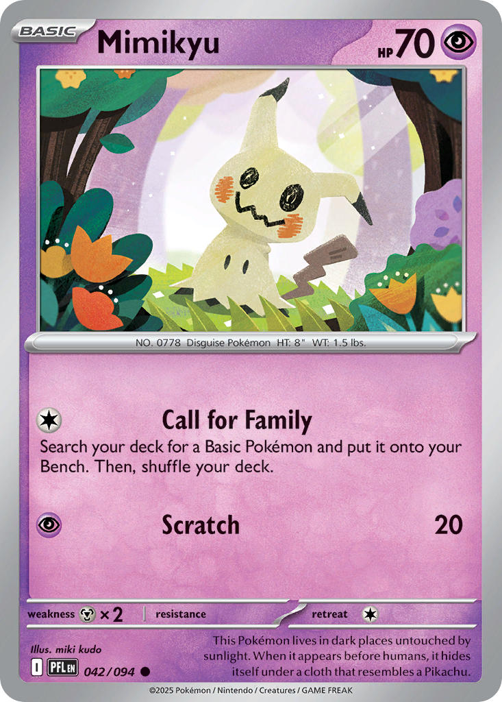 (042/094) Pokemon TCG Phantasmal Flames Single: Mimikyu Common
