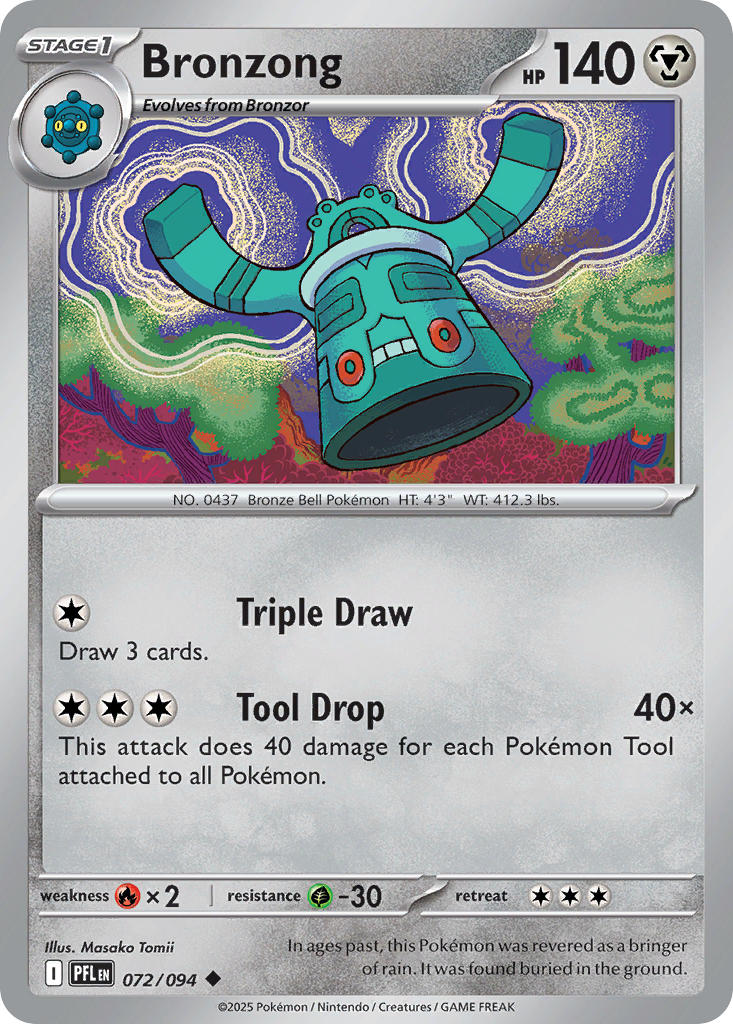 (072/094) Pokemon TCG Phantasmal Flames Single: Bronzong Uncommon