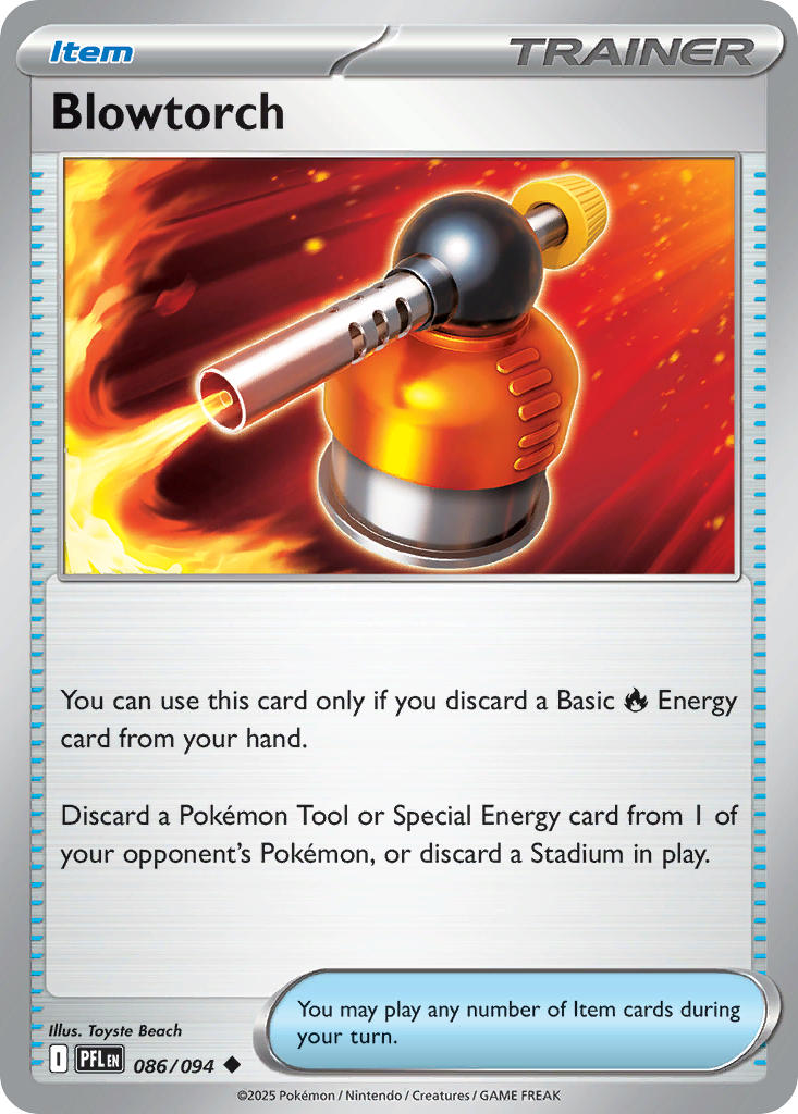(086/094) Pokemon TCG Phantasmal Flames Single: Blowtorch Uncommon