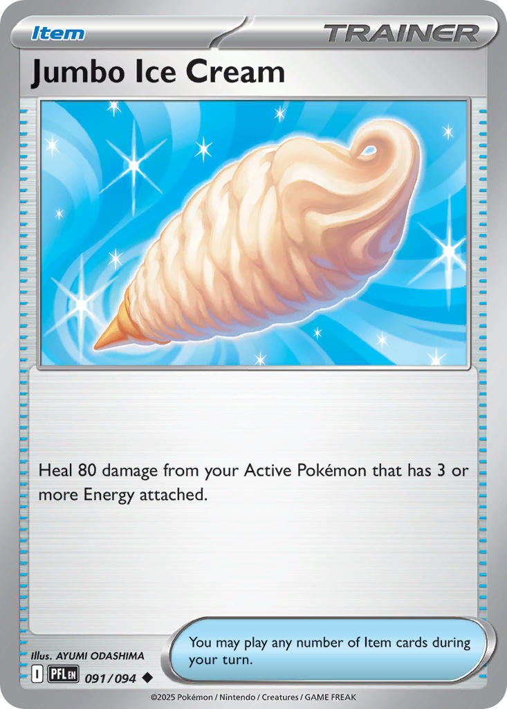 (091/094) Pokemon TCG Phantasmal Flames Single: Jumbo Ice Cream Uncommon