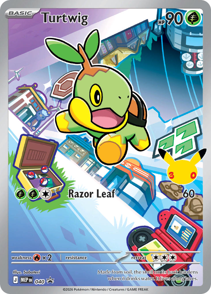 (040) Pokemon TCG MEP Black Star Promos Single: Turtwig Promo