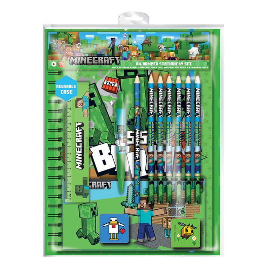 Minecraft 12-Piece Stationary Set A4 Bumper