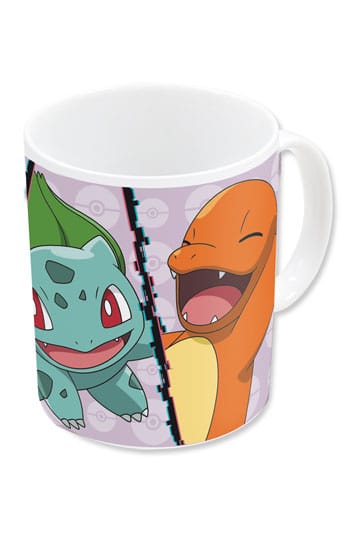 Pokemon Mug Charmander, Bulbasaur, Squirtle, Pikachu 320 ml