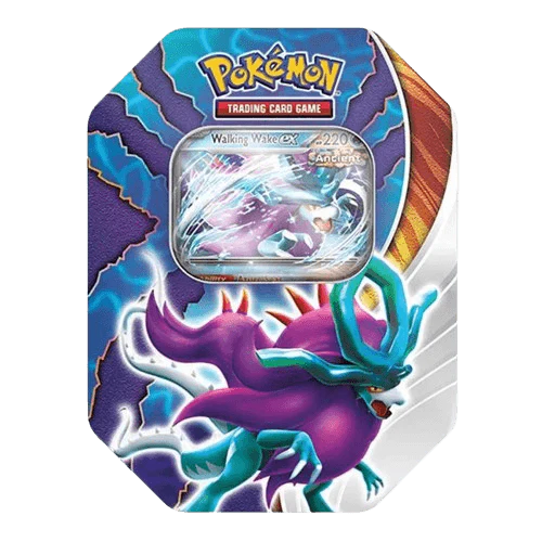 Pokemon TCG: Scarlet & Violet Twilight Masquerade Tin - Walking Wake e Puca Puca Games Pokemon TCG: Scarlet & Violet Twilight Masquerade Tin - Walking Wake e Puca Puca Games