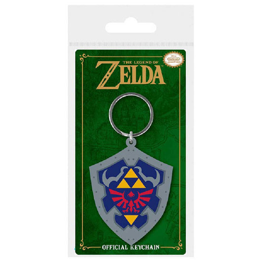 Legend of Zelda Rubber Keychain - Hylian Shield 6cm