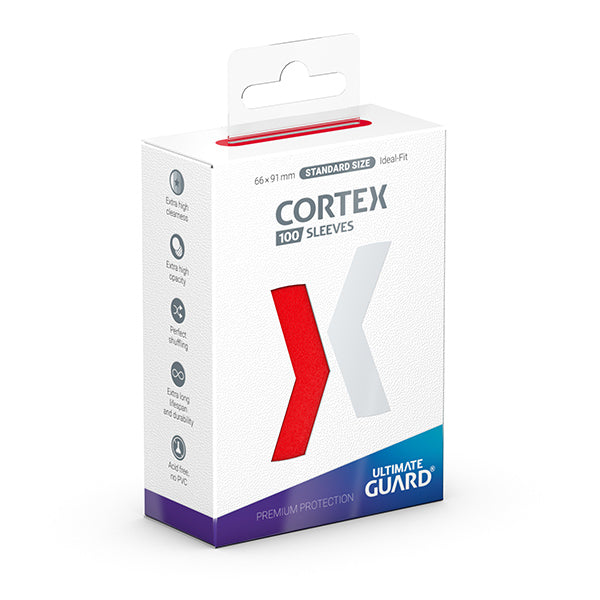 Ultimate Guard: Cortex Sleeves Standard Size: Red 100pk
