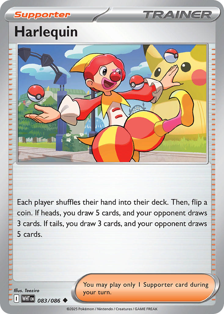 (083/086) Pokemon TCG White Flare: Additionals Single: Harlequin Uncommon Poké Ball Holo