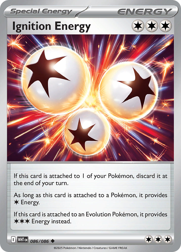 (086/086) Pokemon TCG White Flare: Additionals Single: Ignition Energy Uncommon Master Ball Holo