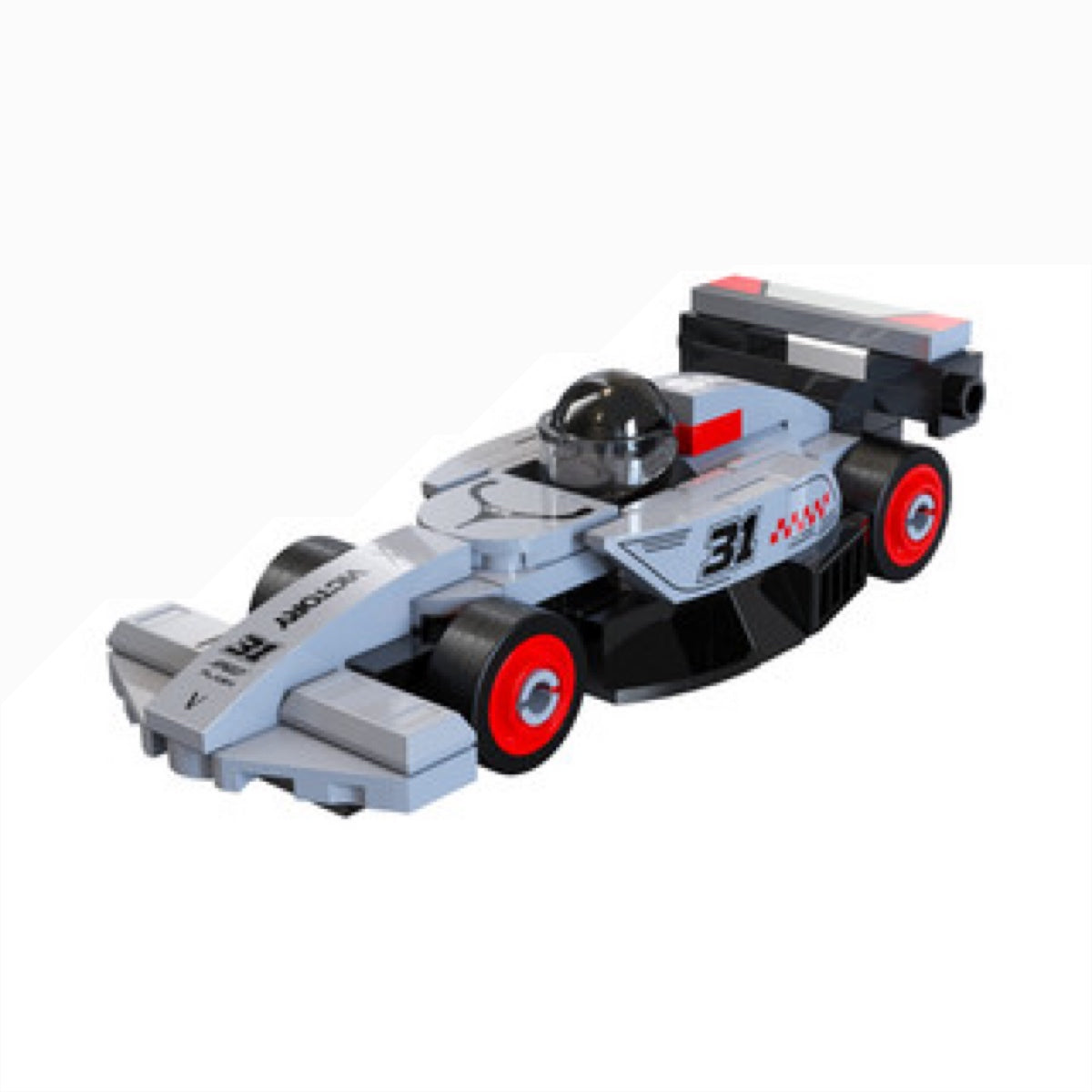 CaDA: Mini Grey Circuit Racing Car (70 pcs)