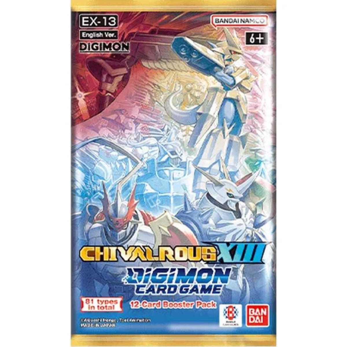 Digimon Card Game (CG): Extra Booster 13: Chivalrous XIII (EX-13) Booster Pack