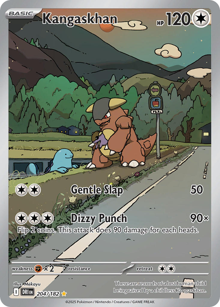 (204/182) Pokemon TCG Destined Rivals Single: Kangaskhan Illustration Rare