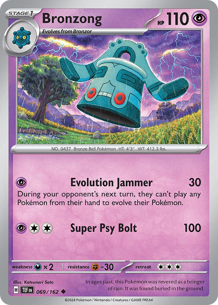 (069/162) Pokemon TCG Temporal Forces Single: Bronzong Uncommon