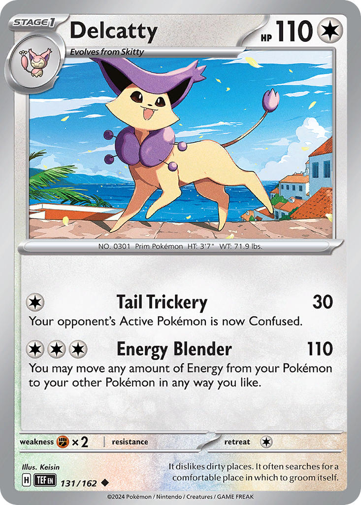 (131/162) Pokemon TCG Temporal Forces Single: Delcatty Uncommon
