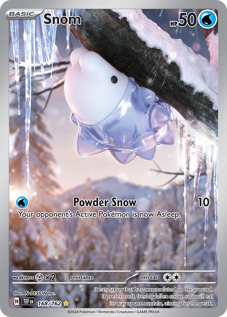 (168/162) Pokemon TCG Temporal Forces Single: Snom Illustration Rare