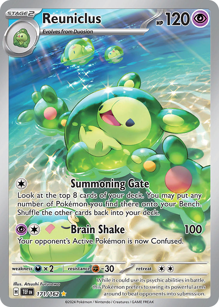 (171/162) Pokemon TCG Temporal Forces Single: Reuniclus Illustration Rare