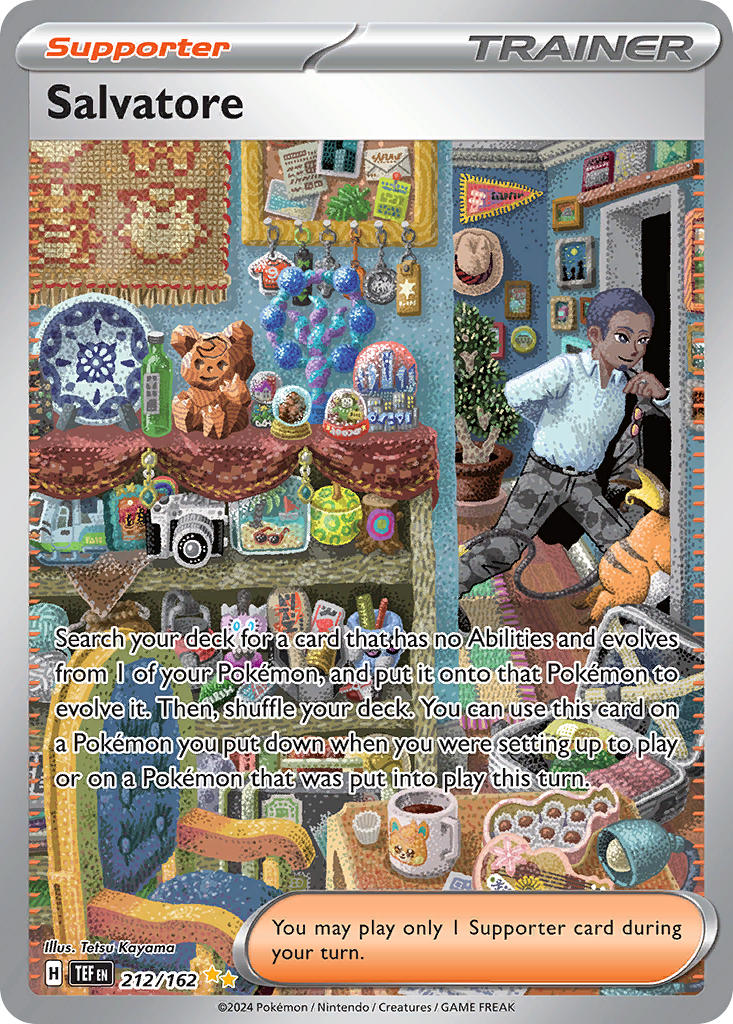 (212/162) Pokemon TCG Temporal Forces Single: Salvatore Special Illustration Rare