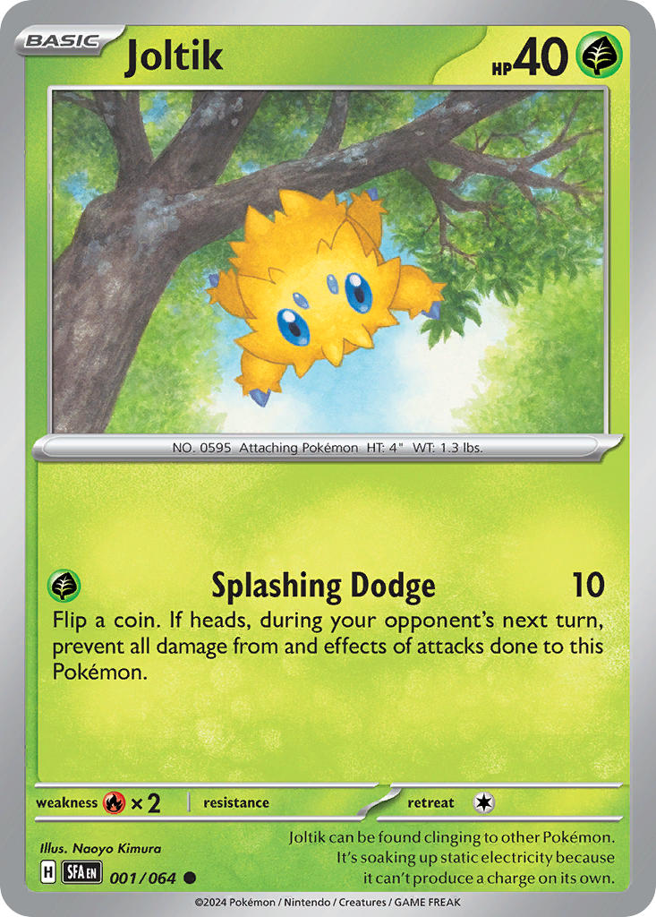 (001/064) Pokemon TCG Shrouded Fable Single: Joltik Common