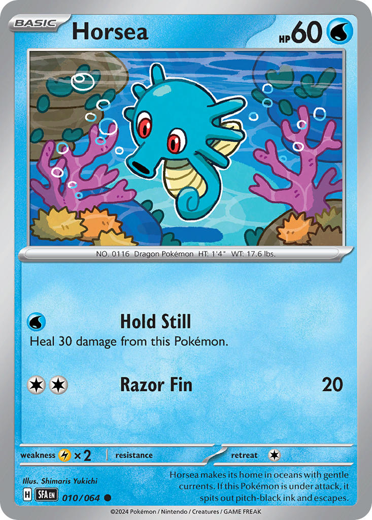 (010/064) Pokemon TCG Shrouded Fable Single: Horsea Common