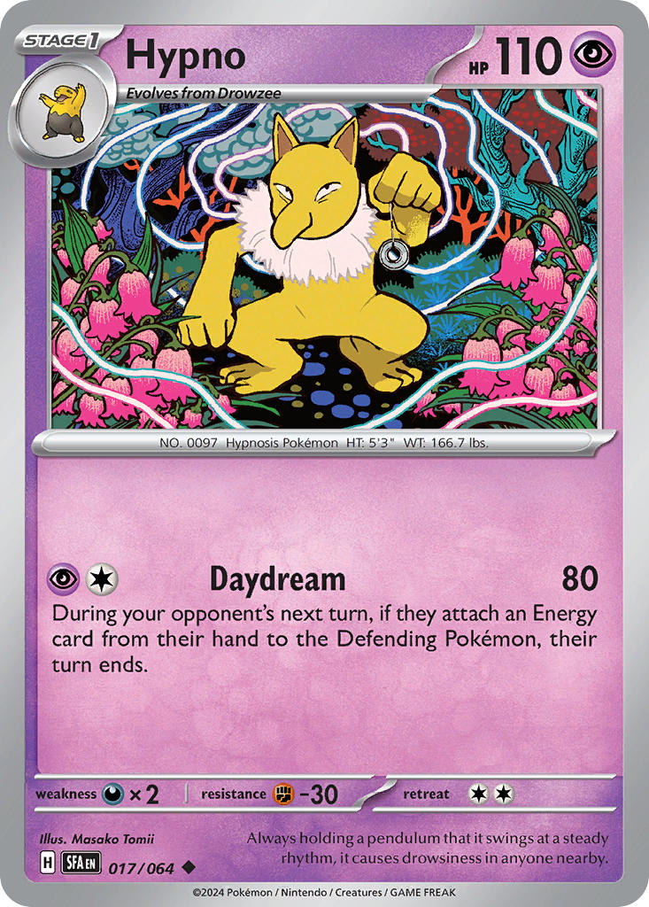 (017/064) Pokemon TCG Shrouded Fable Single: Hypno Uncommon