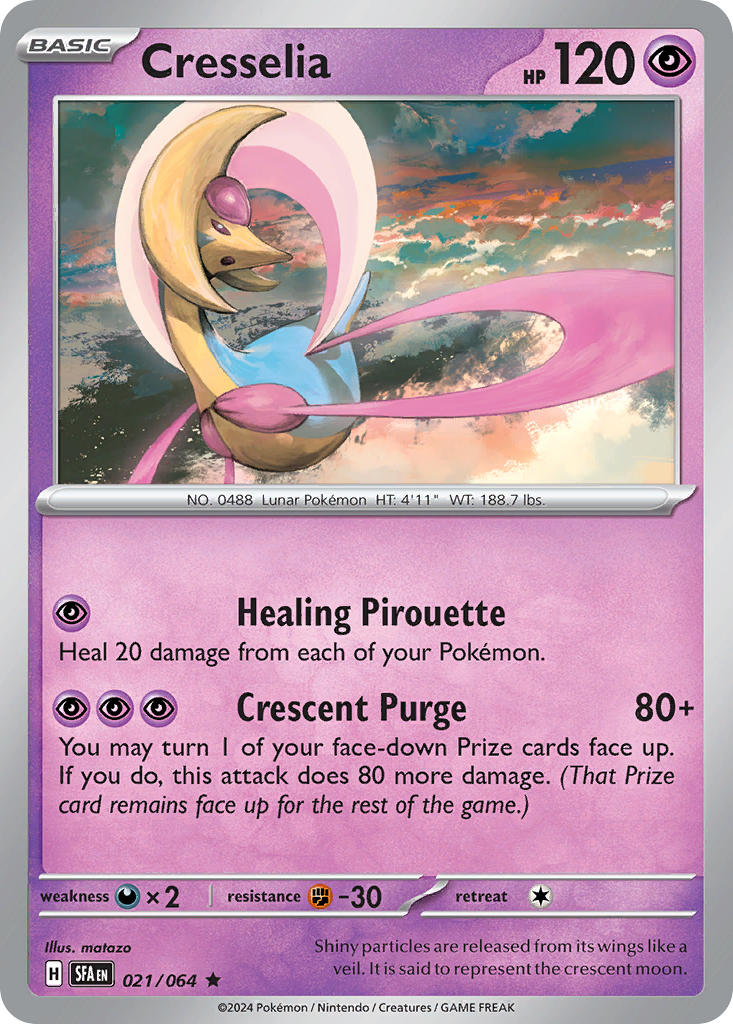 (021/064) Pokemon TCG Shrouded Fable Single: Cresselia Rare