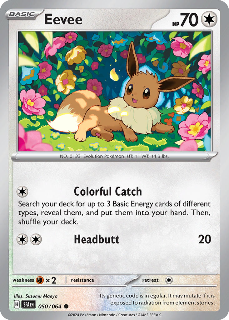 (050/064) Pokemon TCG Shrouded Fable Single: Eevee Reverse Holo Common