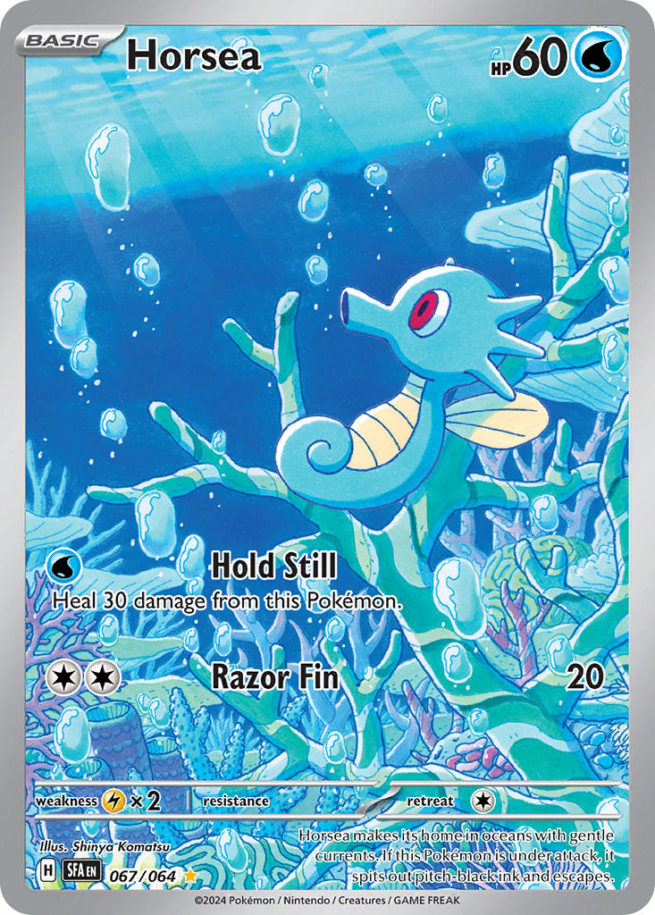 (067/064) Pokemon TCG Shrouded Fable Single: Horsea Illustration Rare