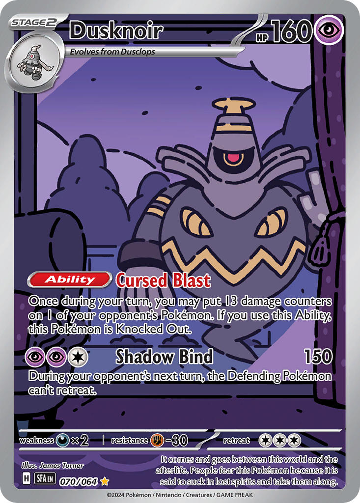 (070/064) Pokemon TCG Shrouded Fable Single: Dusknoir Illustration Rare