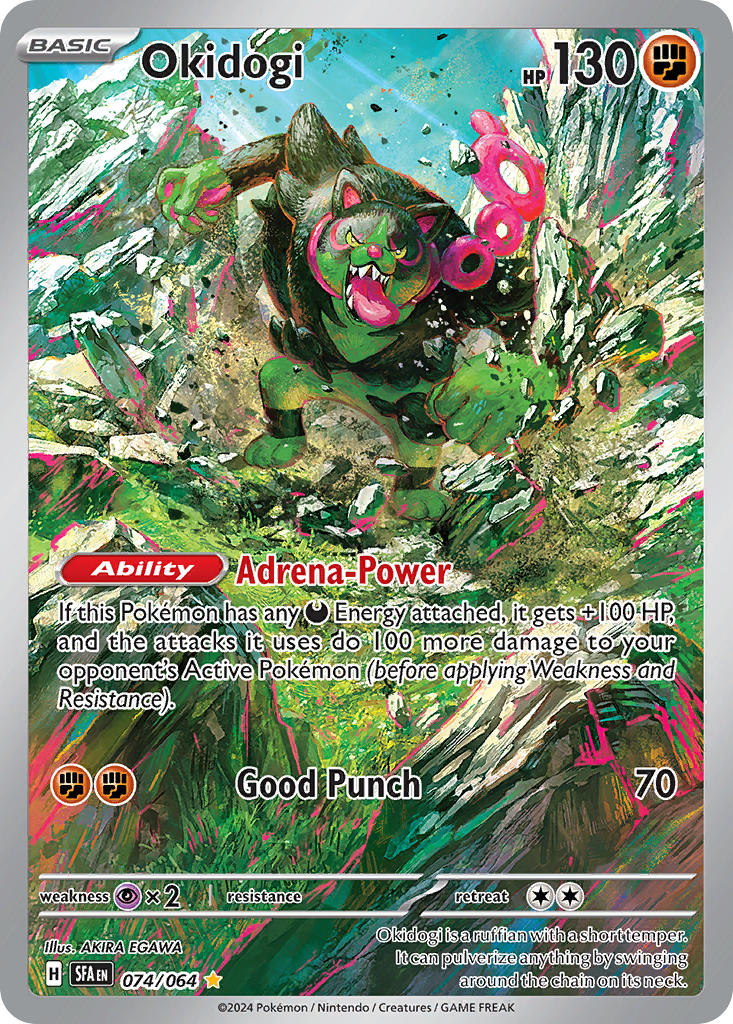(074/064) Pokemon TCG Shrouded Fable Single: Okidogi Illustration Rare