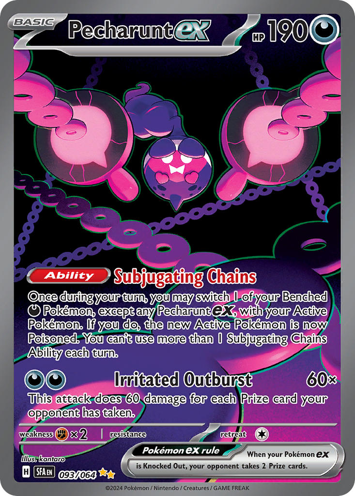 (093/064) Pokemon TCG Shrouded Fable Single: Pecharunt ex Special Illustration Rare