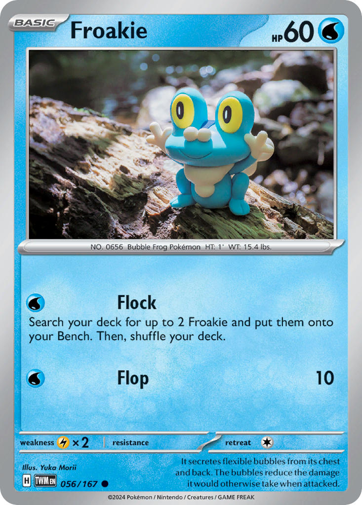 (056/167) Pokemon TCG Twilight Masquerade Single: Froakie Reverse Holo Common