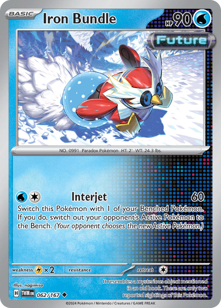 (062/167) Pokemon TCG Twilight Masquerade Single: Iron Bundle Uncommon