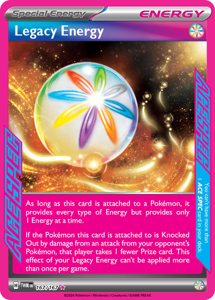 (167/167) Pokemon TCG Twilight Masquerade Single: Legacy Energy ACE Rare