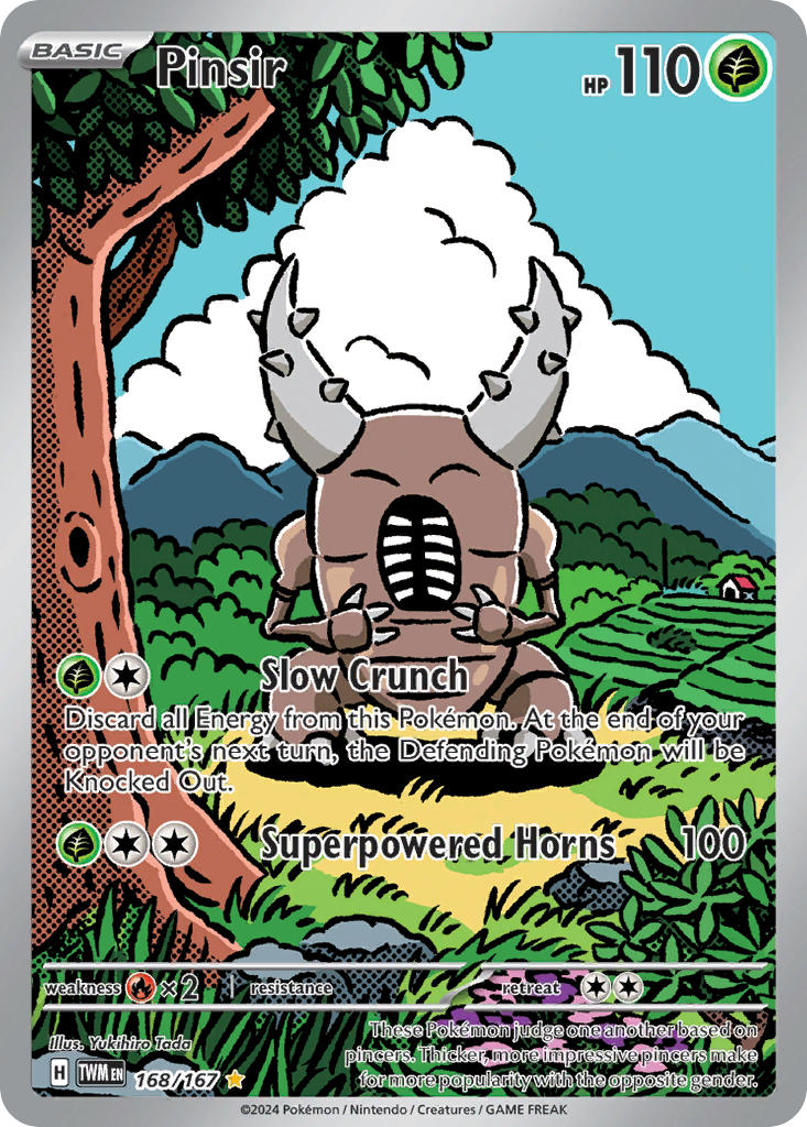 168/167) Pokemon TCG Twilight Masquerade Single: Pinsir Illustration Puca Puca Games 168/167) Pokemon TCG Twilight Masquerade Single: Pinsir Illustration Puca Puca Games