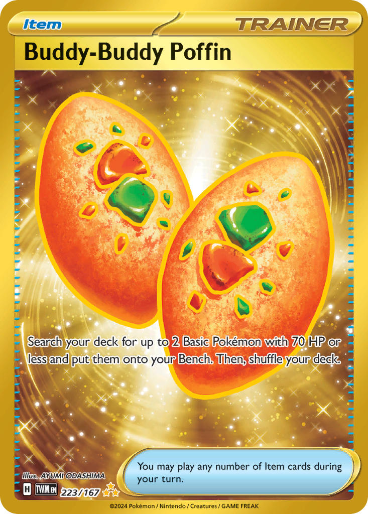 (223/167) Pokemon TCG Twilight Masquerade Single: Buddy-Buddy Poffin Secret Rare