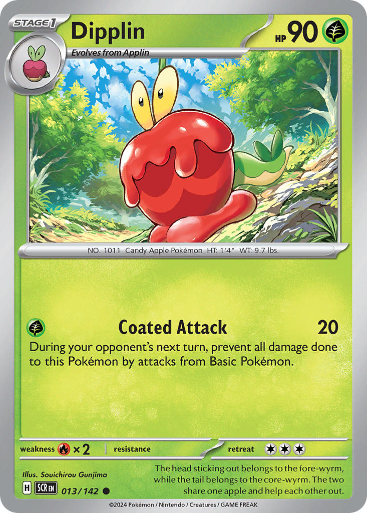 (013/142) Pokemon TCG Stellar Crown Single: Dipplin Common