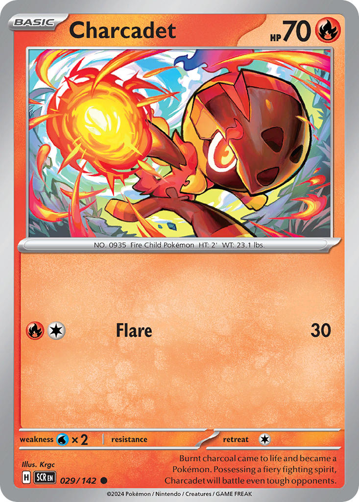 (029/142) Pokemon TCG Stellar Crown Single: Charcadet Common