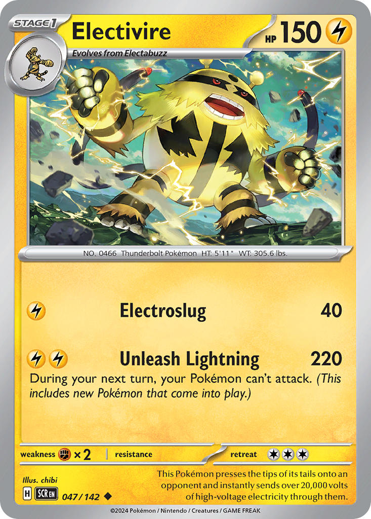 (047/142) Pokemon TCG Stellar Crown Single: Electivire Uncommon