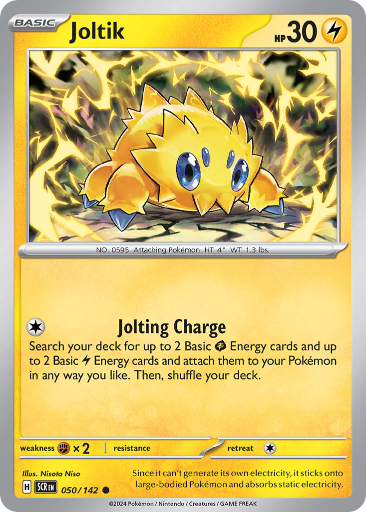 (050/142) Pokemon TCG Stellar Crown Single: Joltik Common