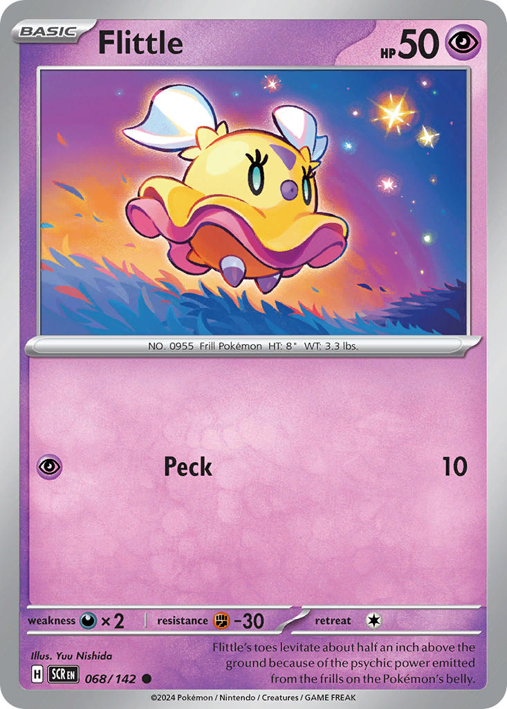(068/142) Pokemon TCG Stellar Crown Single: Flittle Common