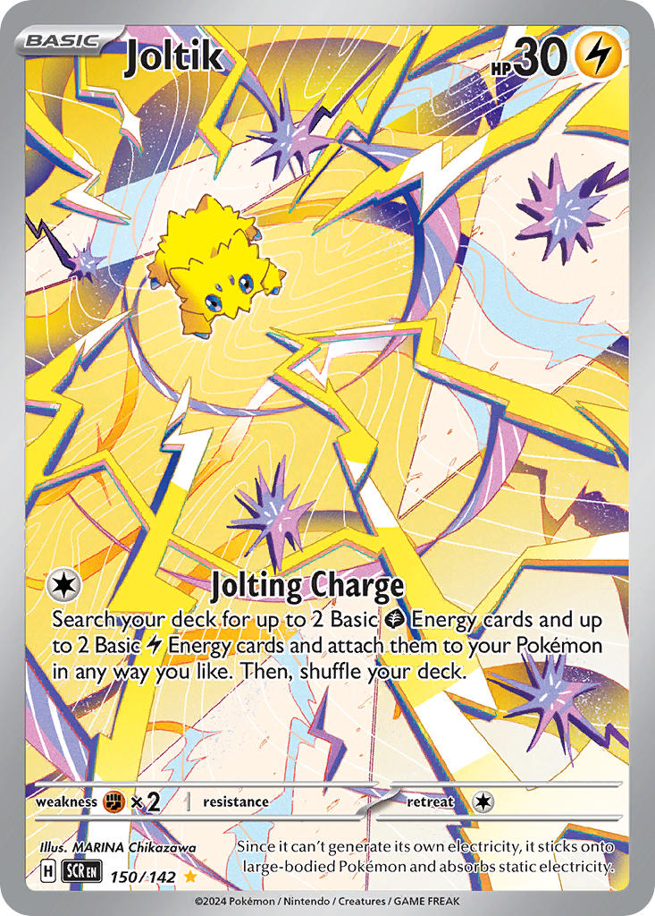 (150/142) Pokemon TCG Stellar Crown Single: Joltik Illustration Rare