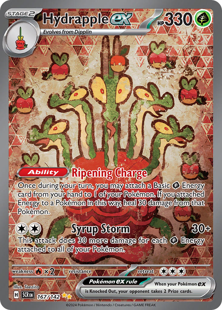 (167/142) Pokemon TCG Stellar Crown Single: Hydrapple ex Special Illustration Rare
