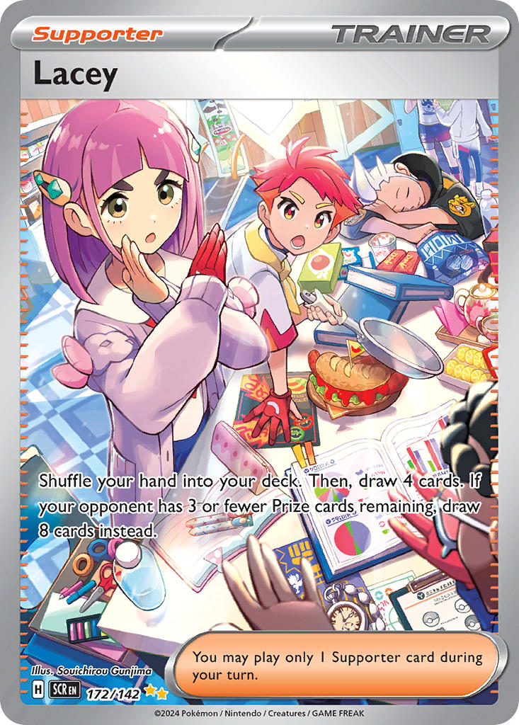 (172/142) Pokemon TCG Stellar Crown Single: Lacey Special Illustration Rare