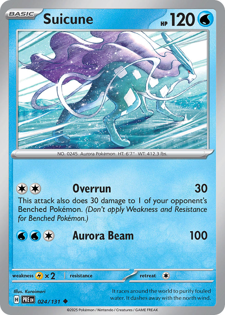 (024/131) Pokemon TCG Prismatic Evolutions: Additionals Single: Suicune Uncommon (Poke Ball)