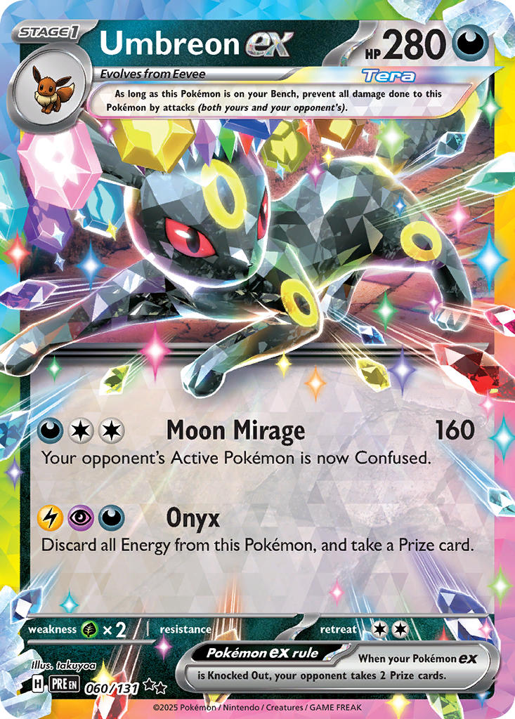 (060/131) Pokemon TCG Prismatic Evolutions Single: Umbreon ex Double Rare